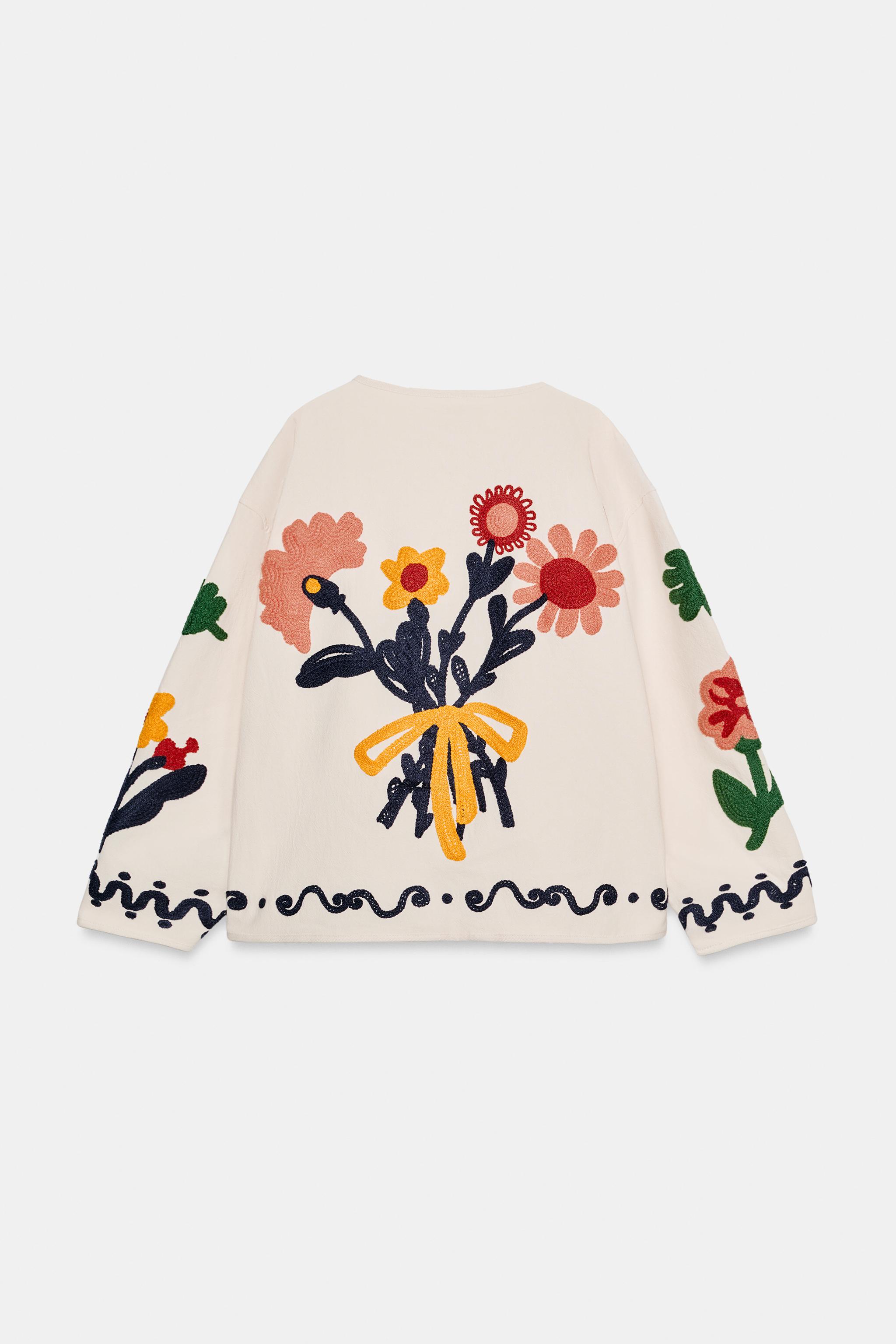 FLORAL EMBROIDERED JACKET